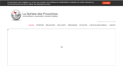 Desktop Screenshot of laspheredespossibles.com